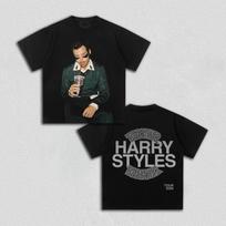 Harry Styles Kartu, Kartu Turas 2026 Prekės Marškinėliai Medvilniniai Unisex Vyriški Moteriški Marškinėliai Y2k Per dideli Populiarūs Marškinėliai Gerbėjams Dovana XXL gray