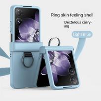 Saldi spalva Piršto žiedas Odai draugiškas Rankinis dėklas skirtas Xiaomi Mix Flip2 xiaomi mix flip Kietas plonas Dangtelis apsaugantis kamerą Xiaomi Mix Flip dangaus mėlyna spalva