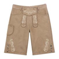 Alaus Kelnės Cosplay Kostiumas Miuncheno Oktoberfestui Su Dirbtinio Suede Audiniu Streetwear Gerbėjams L beige