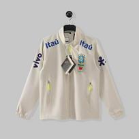 National team football jersey Neymar jacket windproof and waterproof adult thin XXL gray