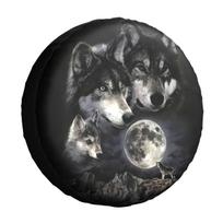 Wolf Pack Tattoo Spare Tire Cover Universal Fit for Jeep Pajero Toyota 4WD 4x4 Car Wheel Protectors Accessories 15  16  17  Inch 15inch