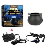 Color Changing Halloween  Mist Maker LED Light Water Fountain Fogger  Halloween UK black