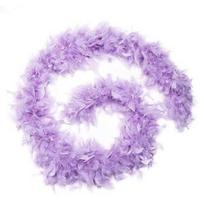 Solid Color Feather Boa Fluffy Apparel Fabric Wedding Supply Feather Scarf  Perform šviesiai violetinė spalva
