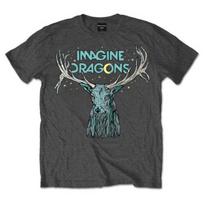 Imagine Dragons Elk in Stars Official Tee T-Shirt Mens Unisex XXL gray