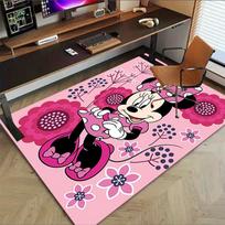 Minnie Mouse Pink Garden Carpet For Playroom Bedroom Living Room Sofa Home Decorkids Game Area Rug Nonslip Floor Mat 50cmx80cm pink