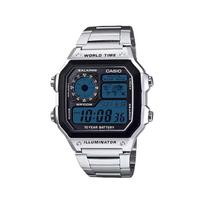 CASIO Unisex Custom Collection Laikrodis AE-1200WHD-1A- Blue Neon gray
