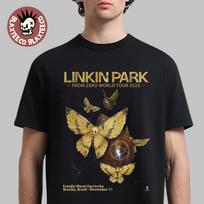 Linkin Park From Zero World Tour 2025 Brasilia Brazil Poster At Estadio Mane Garrincha On November 11 2025 T-Shirt 120 black