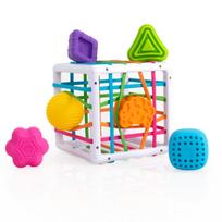 Fat Brain Toys Baby Toy Inny Bin Finger Development Rubber Box 10 Months FA251-1 (Authentic Product) multi
