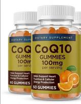 CoQ10 Gummies 100mg per Serving – Supports Heart Health & Cellular Energy Production, Orange Flavor, 60 Gummies (30-Day Supply) 2pack