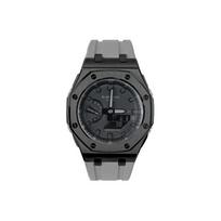 CASIO Unisex skystųjų kristalų/analoginis dvigubo ekrano serijos juodas laikrodis GA-2100-1A1(Žiūrėti1--) Black Case Gray Strap Regular Box