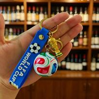 1pc 2026 World Cup Keychain Accessory Featuring Trophy Design Perfect For Christmas New Year Gift