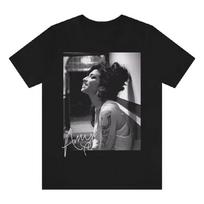 2025 Amy Winehouse Legardary T-Shirt Print Tees Men Women Cotton Short Sleeve T Shirt Hip Hop Tops Summer Streetwear Clothing S gray