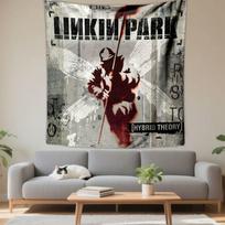 Linkin Park Hybrid Theory Album Cover Soldier Fairy Stencil Grunge Wall Tapestry Rock Music Decor for Man Cave Bedroom Gift 150x200cm(59x78in)