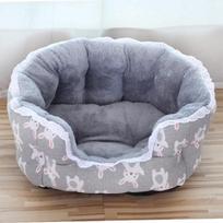 Padidintas guolis naminiams šunims šunims katėms nėriniai žiemai šiltas naminių gyvūnėlių miegamasis lizdas minkštas pliušinis šuniuko lova šunų sofa naminių gyvūnėlių reikmenys (as the picture,53x45x25cm) gray