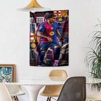 Lamin Yamal Custom Your Name Wall Decor Tapestry Art For Pet Memorial Birthdaywedding Party Backdrop Family Gift 100cmx150cm