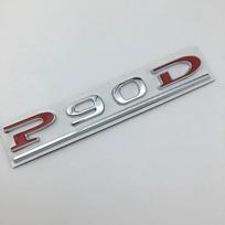 P75D P85D P90D P100D Underline ABS Letters Emblem for Model 3 Model X Model S Car Styling Trunk Badge Sticker Red Black