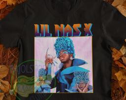 Lil Nas X  Montero  Album T-Shirt: Vintage Rap Tee 100 blue