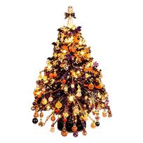 Handcrafted Beaded Christmas Tree DIY Kit with LED Lights Festive Holiday Decoration Project DIY Beaded Kit
