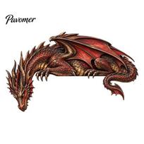 Collectible Dragon Figurine Sleeping Door Topper, Medieval Fantasy Wall Decor for Doorway, Rustic Home Accessories Corner Decor, No Drill Left