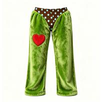Women's Cozy Leopard Print Flannel Straight Leg Sleep Pants Winter Pajama Bottoms M