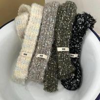 Sprinkle knit muffler (4color) marshmallow