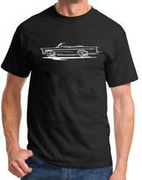 1965 1966 Ford Galaxie Convertible Redline Design Tshirt 150 black