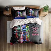 3D Print Bedding Set Freddy Wallpaper FNAF Five Nights Duvet Cover Set With Pillowcase 2/3pcs Bedroom Decoration Gift 100x135cm (2pcs)