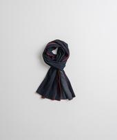 BEHEAVYER Washed Cotton Muffler Honeycomb OS black
