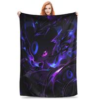 1PC Pokemons Theme Anime Umbreon  home room decorations Winter Blankets for Adults Bedding Home Interior Sofa Knee 150x200cm