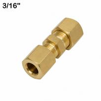 Coupling Brass Brass Compression Fitting Straight Multiple Sizes Straight Coupling Tube Fitting Connector
