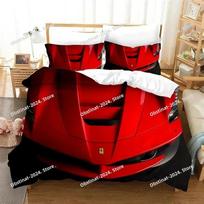 Cars Vehicles Bedding Set Boys Bedroom Decor Quilt Cover Pillowcase Cars Racing Print Bed Linen Set King Queen for Adults EU Single 135*200cm/53x79in 3pcs