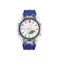 G Shock GA 2100 40mm GA-2100-7A7 Rainbow Love (Glacier Blue) white