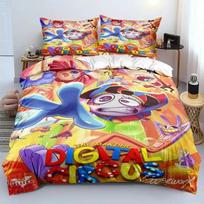 Catoon The Amazing Digital Circus Duvet Cover Pillowcase Bedding Set Youth Kids Girl Boys Birthday Bedroom Decoration 2/3pcs set 100x135cm (2pcs)