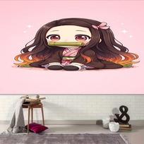 1pc Nezuko Demon Slayer Nezuko Kamado Tapestry, Living Room, Bedroom, Office, Party Decor, Ideal Festive Gift 100cmx150cm