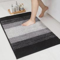VIKAMA Minimalist Gradient Bath Mat — Ultra-Absorbent, Non-Slip Bathroom Mat, Machine Washable, Soft Door Mat Rug 50X80CM(1.6X2.6FT