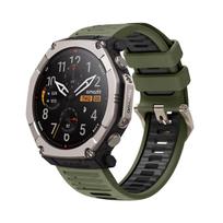 Original 1:1 Silicone Band For Amazfit T-rex Ultra 2 Outdoor Sport Replacement bracelet correa Amazfit T-rex Ultra 2 Watch Strap T-rex Ultra 2 gray