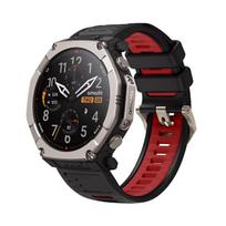 Original 1:1 Silicone Band For Amazfit T-rex Ultra 2 Outdoor Sport Replacement bracelet correa Amazfit T-rex Ultra 2 Watch Strap T-rex Ultra 2 gray