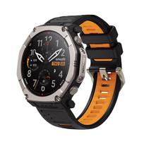 Original 1:1 Silicone Band For Amazfit T-rex Ultra 2 Outdoor Sport Replacement bracelet correa Amazfit T-rex Ultra 2 Watch Strap T-rex Ultra 2 black