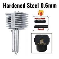 Hotend Kit For Bambu lab A2L One-Pieace Hardened Steel Nozzle All in One Hotend 0.2/0.4/0.6/0.8mm For BAMBOO A2L 3D Printer Part For A1 A1MINI