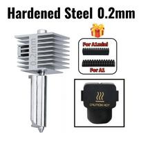 Hotend Kit For Bambu lab A2L One-Pieace Hardened Steel Nozzle All in One Hotend 0.2/0.4/0.6/0.8mm For BAMBOO A2L 3D Printer Part For A1 A1MINI