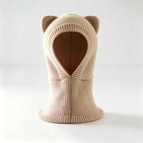Breathable Balaclava Hooded Beanie Thickened Warm Kids Scarf Hat Gift Cat Ear Knit Cap  Snow