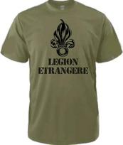 Legion Etrangere Army France Foreign Legion War Soldiers Infantry Infant New Unisex Summer Casual Design T Shirt L black