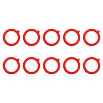 Glass Jar Sealing Rings, 10 Pack Silicone Gaskets Replacements, with Pull Tabs for Kitchen Food Storage Leak Proof Seal, Fit Most Size