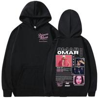 Omar Courtz Primera Musa Albumo Turo Prekės Su Gobtuvu Vyriški Moteriški Mados Gobtuviniai Marškinėliai Hip Hop Dydeli Megztiniai Streetwear S juoda