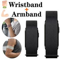 Premium Nylon Woven Biceps for Cirqa Garmin Armband Fitness Tracker Light Replacement Arm/Wristband for Garmin Cirqa Accessory 6 2PCWA-BB CIRQA