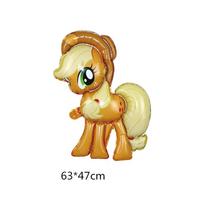 Cartoon Happy Birthday My Little Pony Aluminum Film Balloon Children's Birthday Party Decoration Rainbow Pony 10PCS 8A