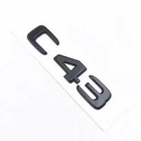 3D ABS Juodos C43 Logotipo Raidės BITURBO 4MATIC Ženklelis Automobilio Skirta Mercedes Benz Galinė Žvaigždės Lipdukas BITrunk AMG Emblema AMG W205 W206 C205
