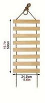 2-in-1 Cat Ladder and Bridge, Wooden Hanging Climbing Step with Jute Rope for Indoor Cat Wall Shelf