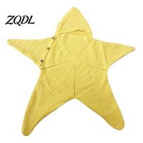 Newborn Winter Knitwear Star Knit Baby Sleep Sack, Christmas Swaddle with Hood, Costume Soft Wool Yarn Romper for 0-3 Months, Holiday Photo yellow