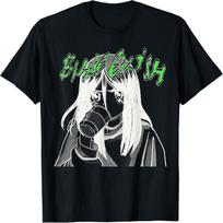 Official Billie Eilish Coffee Animated T-Shirt M gray